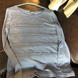 Slate blue long sleeve T-shirt